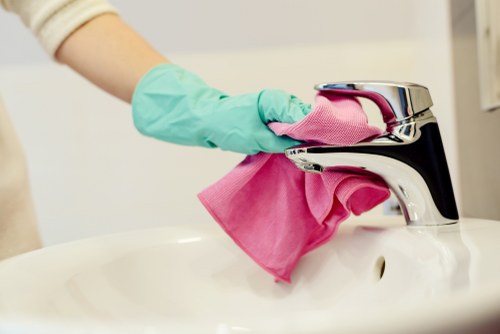 Professional commercial cleaning in a Sutton office environment
