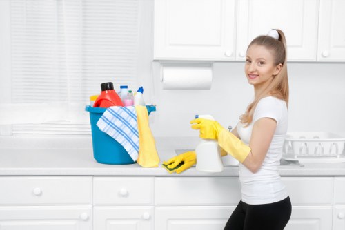 Cleaning shared staircases and handrails in communal areas