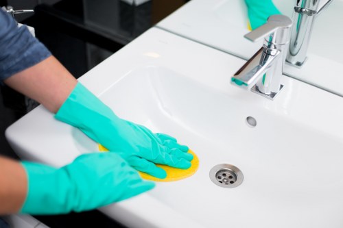 Local cleaners maintaining a fresh residential living space in Sutton