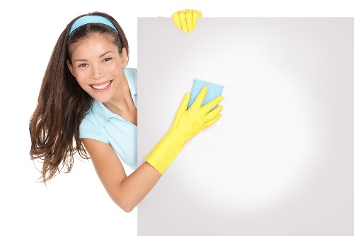 Rug stain treatment during a local cleaning appointment