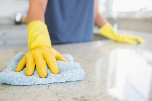 Technician inspecting a mattress before deep cleaning