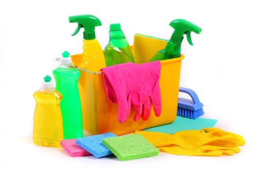 Local cleaning team maintaining a business premises in Sutton